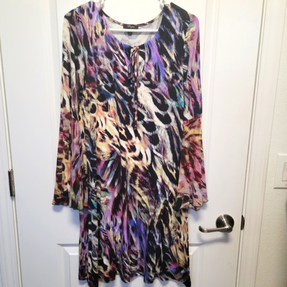Mid length long sleeve dress